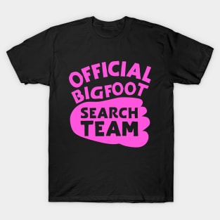 Official Bigfoot Search Team T-Shirt